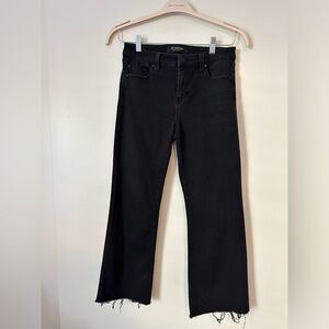 Liverpool LA black crop denim